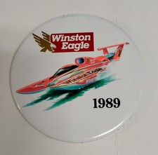 Vintage 1989 Winston Eagle Hydroplane Racing Pinback
