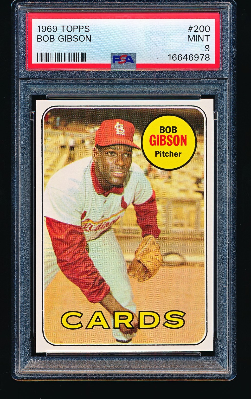 1969 Topps BOB GIBSON #200 PSA 9