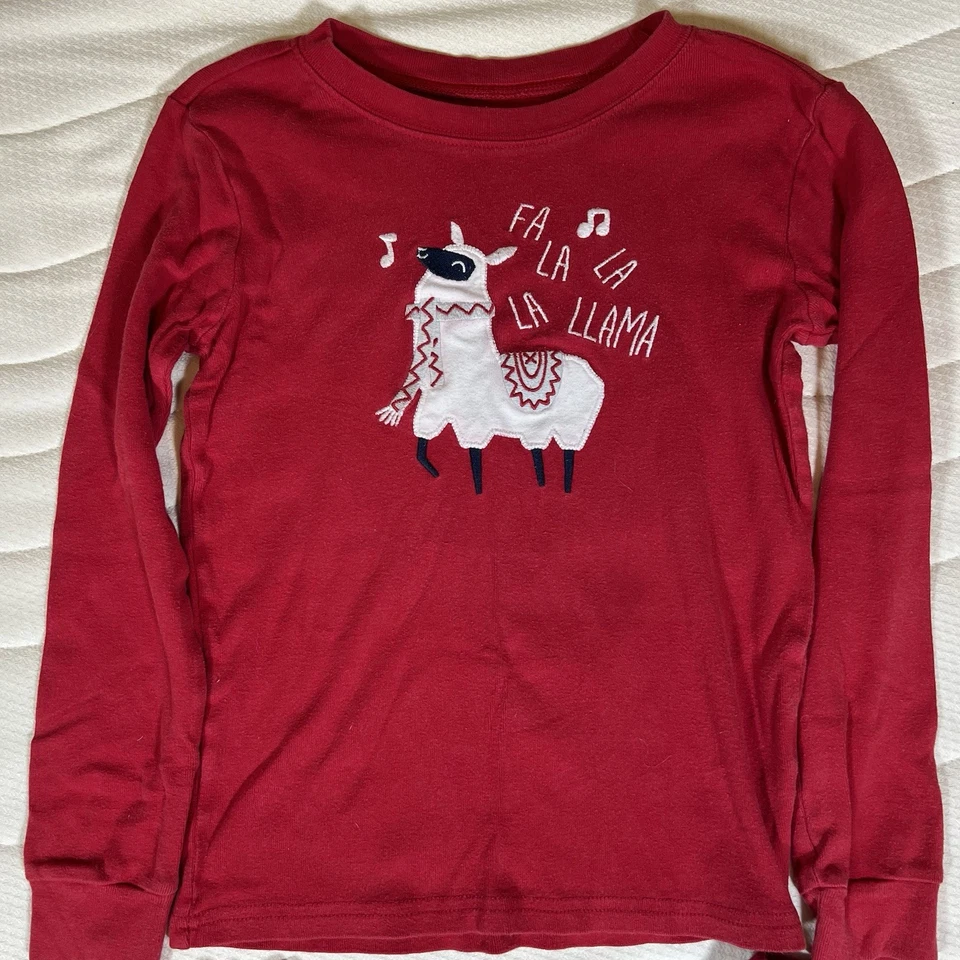Lote de pijamas de Navidad ropa de dormir niños niños talla 10 (5 piezas) llama rayas espaciales V Foto 3 de 4