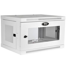 Tripp Lite 19 Inch 6U Wall Mountable Rack Enclosure Server Cabinet - White