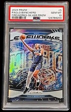 2024-25 Panini Prizm Paolo Banchero Fireworks Silver #5 PSA 10 GEM MINT POP 5