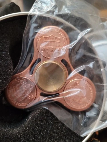 New Metal Real Pennies Penny Fidget Spinner Spinner Toy In Case