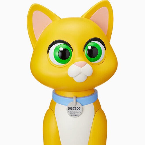 Figurine Chat Sox Disney Pixar en vinyle souple premium de 20 cm pour collectionneurs