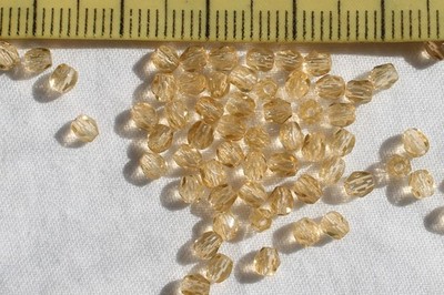 Czech Fire Polish Glass Beads 3mm Trans Peach Jewelry Crafts Making  WR20/100pc