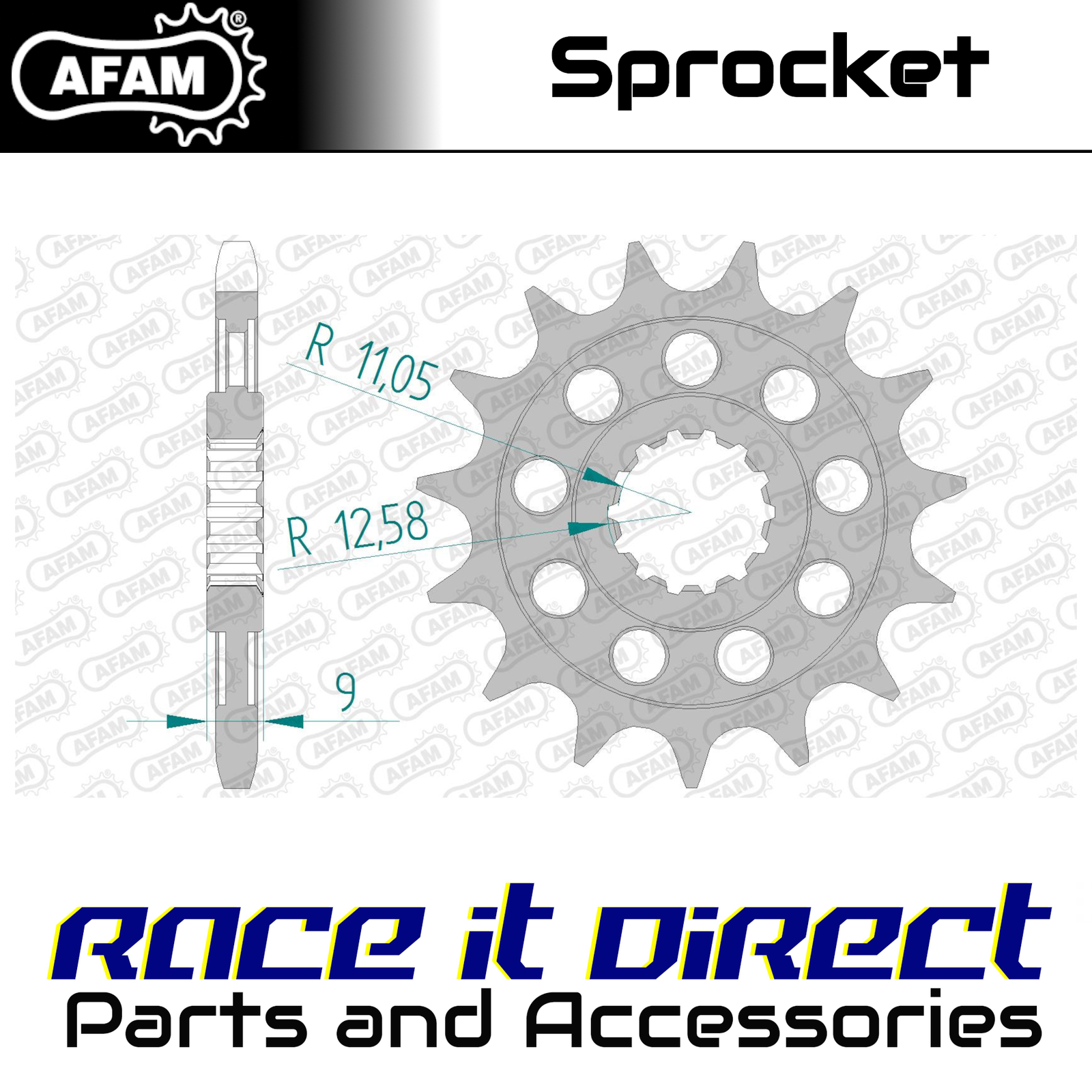 Sprocket for BENELLI TNT 1130 Century Racer 2011 16T Front AFAM
