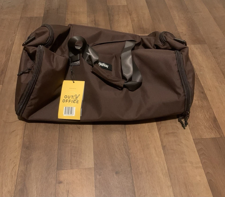 $128 Halfday путешествий коричневый вещевой двойной одежды и спортивная сумка с ремнем - новый - Изображение 3 из 4
