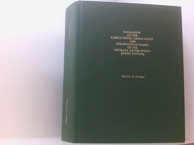 Catalogue of the family-group, genus-group and species-group names of the Odonat