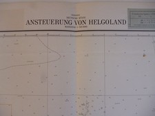Nordsee. Deutsche Küste. Ansteuerung von Helgoland -  Blatt Nr. 3. Massstäbe: 1: