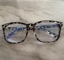Tortoise Shell Square Full Rim Plastic Eyegla...