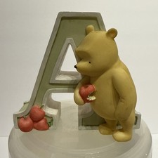Disney Classic Pooh Letter A Alphabet Figurine by Michel  Co. Wall Decor