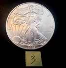 1 ounce Silver Eagle coin, uncirculated from mint, bullion