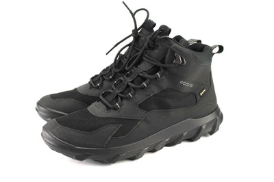 Ecco Gr.43 Herren Schnürschuhe Boots  Schwarz  Gore-Tex  NUR ANPROBIERT   L 945