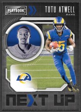 2021 Tutu Atwell #NXT-TAT Panini Playbook Football Next Up LA Rams Insert