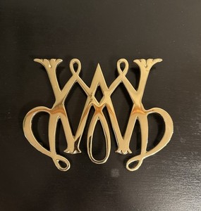Estate Find, William & Mary, Williamsburg, Copyright 1950 Cypher Brass Trivet