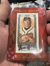 2025 Topps Allen & Ginter - Framed Mini Auto Chipper Jones #MA-CJ Red Framed /10