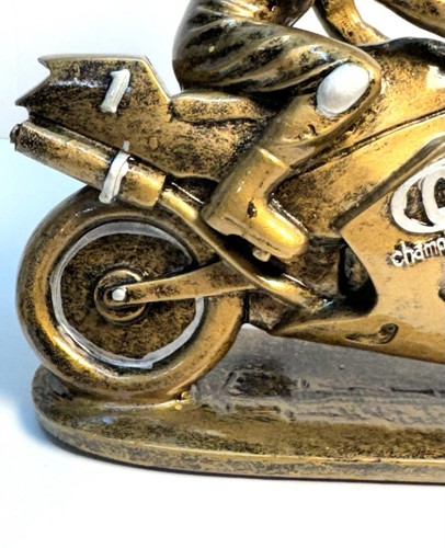 Racing Motor Cycle With Rider Figurine Championship Cup Series CCS Heavy Resin - Picture 3 of 13