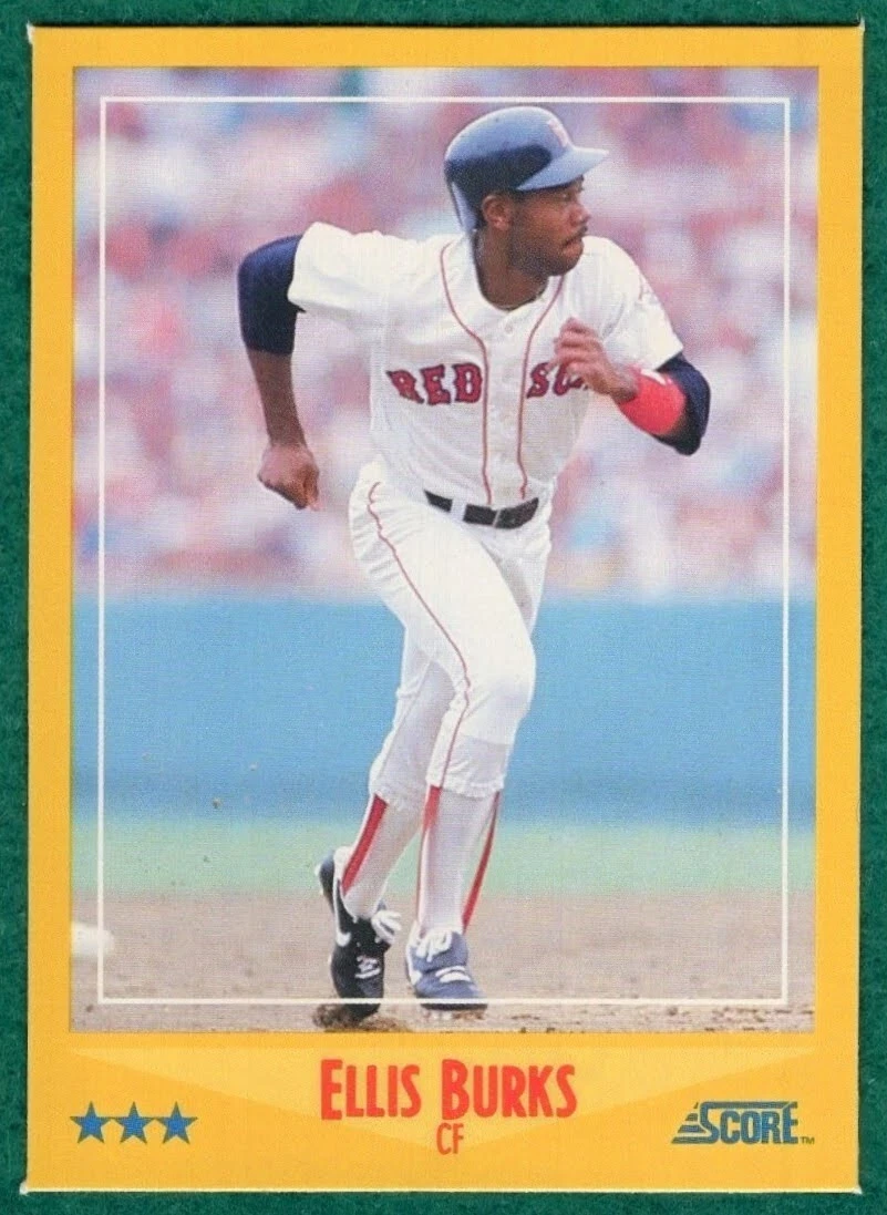 Ellis Burks - 1988 Score #472 - Boston Red Sox Baseball Card