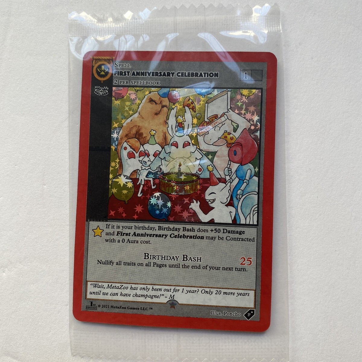 MetaZoo First Anniversary Celebration 1st Edition Limited Promo