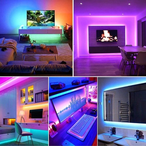 LED Strip Light 5V Flexible Tape Lights 17key Remote Lights TV USB Plug 5050 RGB - Picture 6 of 12