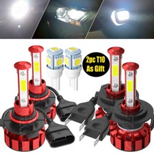 4x For Mazda 3 2004- 2008 2009 White 6000k Highlow Beam Led Headlight Bulb Kit
