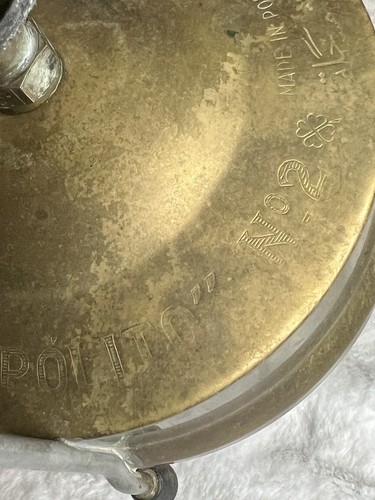 Vintage kerosene brass stove Fogão Hipólito Nº 2 Portugal Lamp - Picture 18 of 24