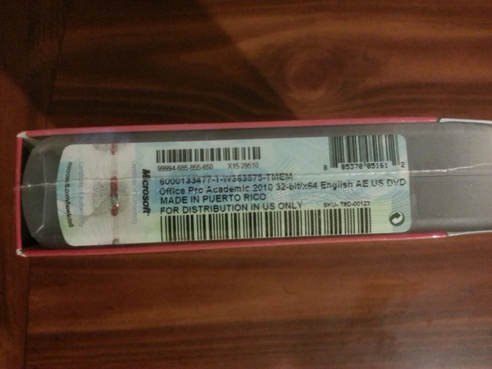 NEW SEALED Microsoft Office 2010 Professional ACADEMIC for 2 PCs Retail - Image 2 of 3