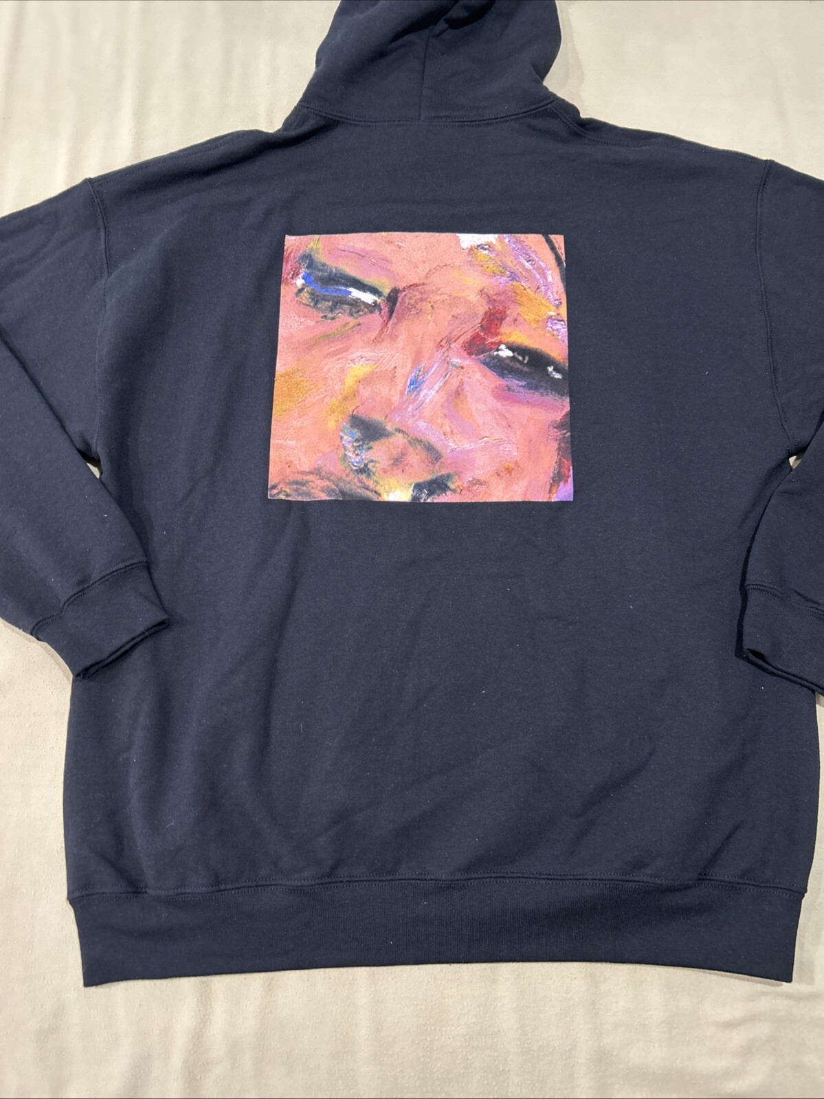 California Black Hoodie Large Graphic Soft Electro DJ