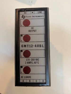 Texas Instruments 6MT12-40BL Output Module | 170-260V AC | PLC Ersatzteil