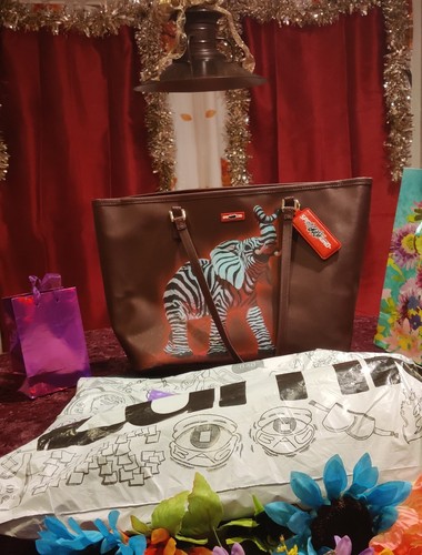 Sprayground X Ron englische Zebra Tragetasche