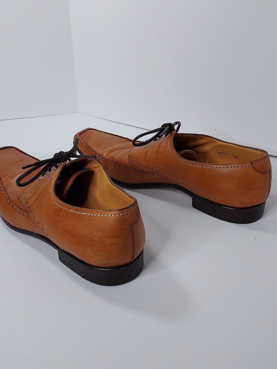 Sergio Rossi Mens Tan Leather Shoe Size 10 | eBay display picture 2