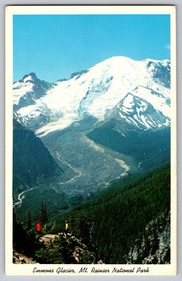 Postcard - Emmons Glacier, Mt. Rainier National Park - Washington