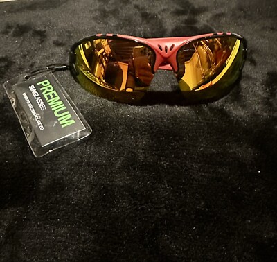 Men s Sunglasses, Baseball Style Orange/Red/Black/Yellow, UV 400 Polarized Nice!