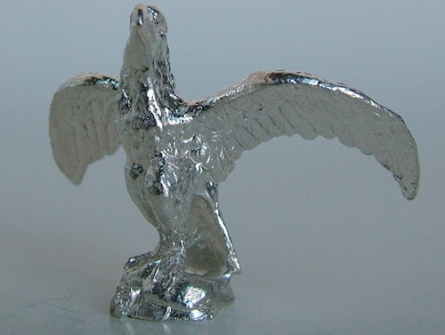 MAJESTIC MINIATURE STERLING SILVER EAGLE FIGURINE NEW - Picture 2 of 3