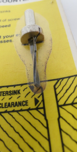 RARE Vintage Stanley Screw-Mate Drill & Countersink #04-602 1" x #6 USA NOS - Picture 4 of 6