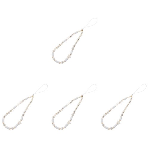 Soft Clay Mobile Phone Chain Beaded Wrist Strap Cute Star Lanyard - 第 37/53 張圖片