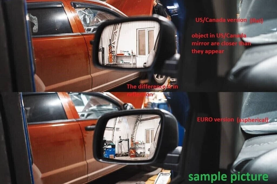 19-24 OEM SUBARU Forester Crosstrek ESPEJO TÉRMICO IZQUIERDO VIDRIO gran angular Foto 2 de 4