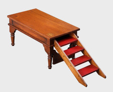 King George Library Table Architectural 3D Wooden Model 6.75" Staircase Figurine