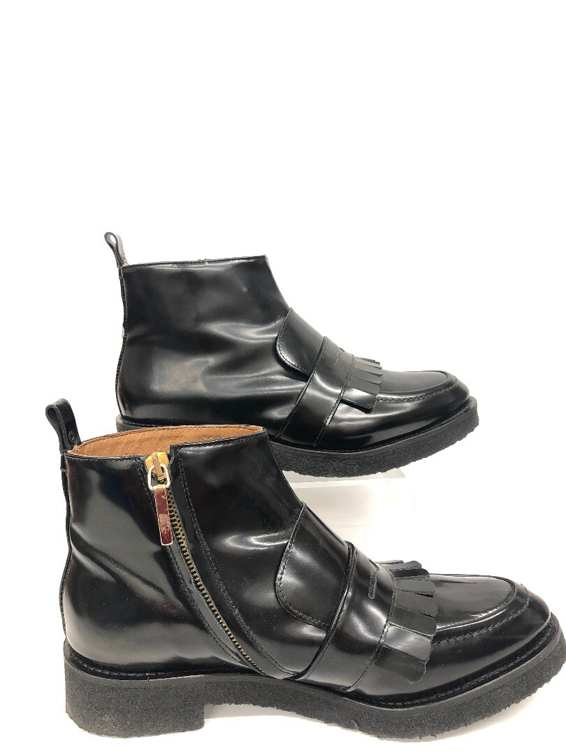 Ladies WHISTLES Black Siam Loafer Crepe Leather Boots Size 6 G38 eBay