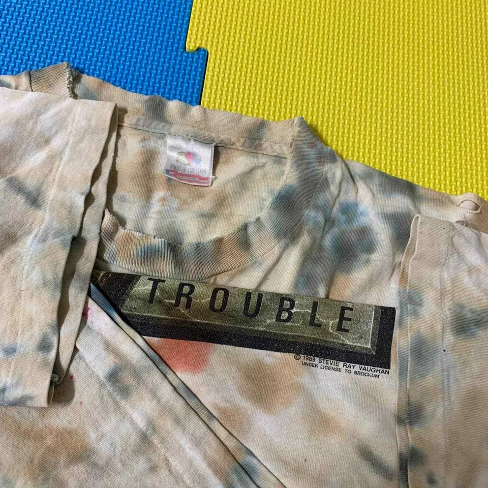 Licencia Brockum rara vintage años 80 talla XL Stevie Ray Vaughan y doble problema Foto 3 de 4