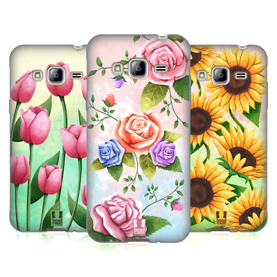 HEAD CASE DESIGNS BIOLOGISCHE BLUMEN SOFT GEL HANDYHÜLLE FÜR SAMSUNG HANDYS 3