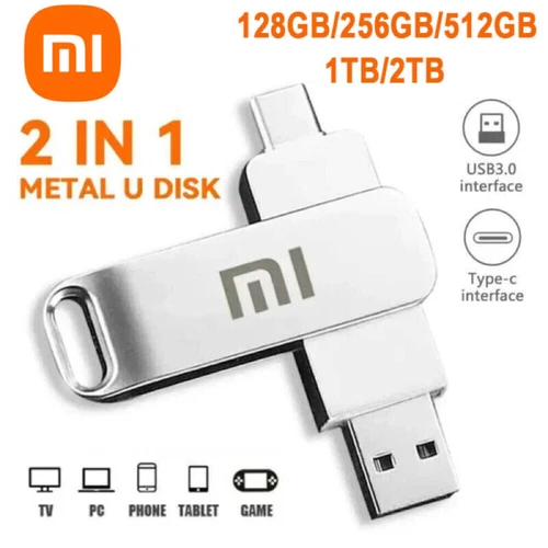 2 in 1 OTG Tipo-C Chiavetta USB Unità Flash USB 3.0 Chiave di Memoria 128GB 2TB
