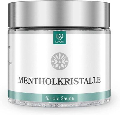 Lowell Mentholkristalle Sauna Kristalle als Saunaaufguss 50g Apotheker Qualität