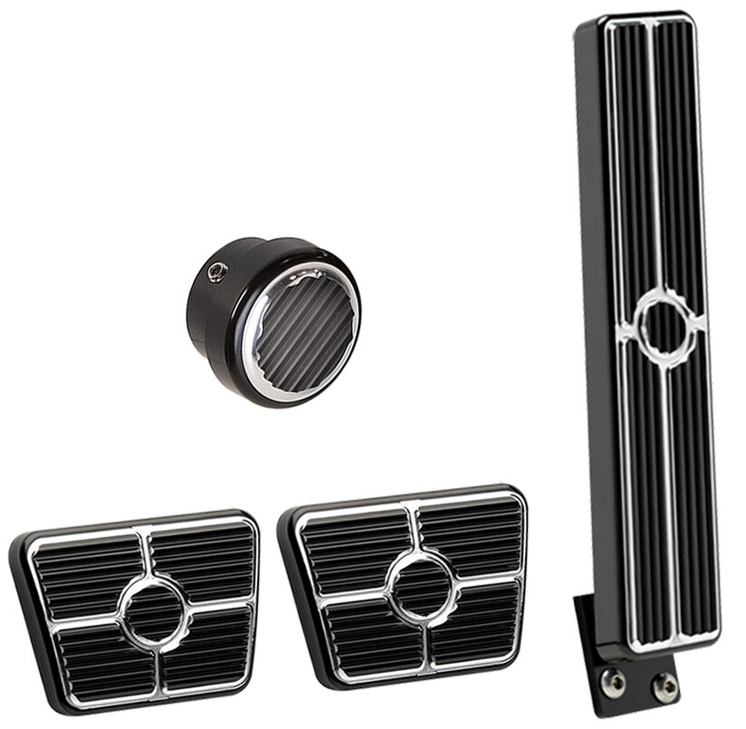 Billet Specialties Gas Pedal Floor Mount 55-57 Chevy Black Billet Specialties Gas Pedal Floor Mount 55-57 Chevy Black