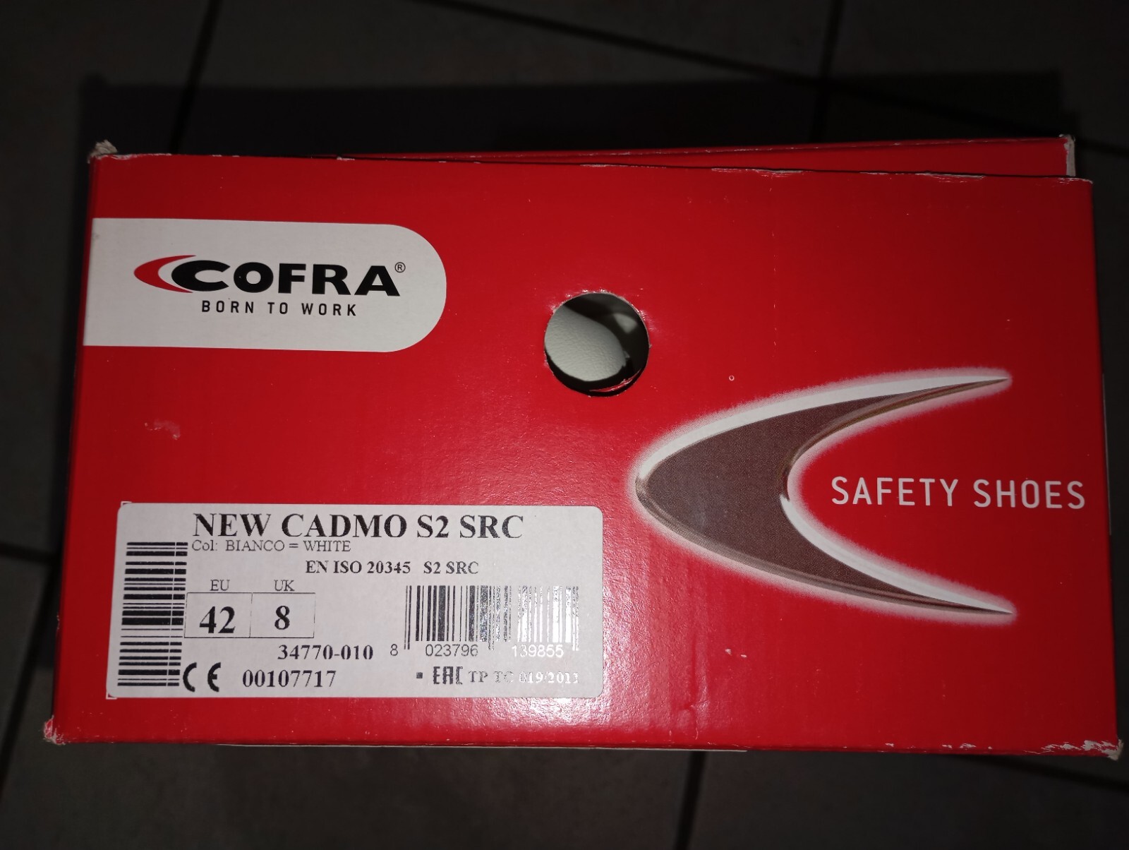 Scarpa antinfortunistica S2 SRC Cofra n. 42      (due paia)