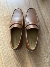 Bruno Marc Formal Dress Shoes Comfortable Slip Brown Loafer Shoes Slip-On NWOT