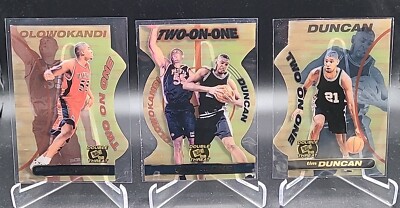 1998 Press Pass Double Threat OLOWOKANDI/DUNCAN RC Two On One 3 Card Set 
