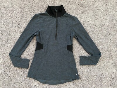 Layer 8 Women's Small Pullover Sweater Black Performance Qwick Dry Long Sleeves