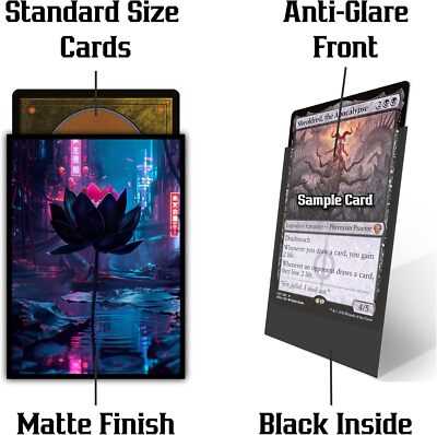 MTG (Cyberpunk Black Lotus) - 100Ct Matte TCG Card Art Sleeves by