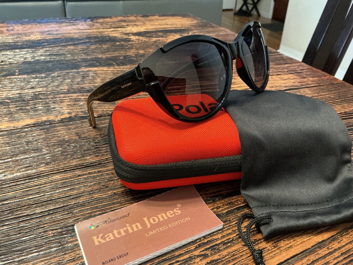 KATRIN JONES Polarized CAT.3 Sunglasses KJ0826 Black Frame  display picture 2