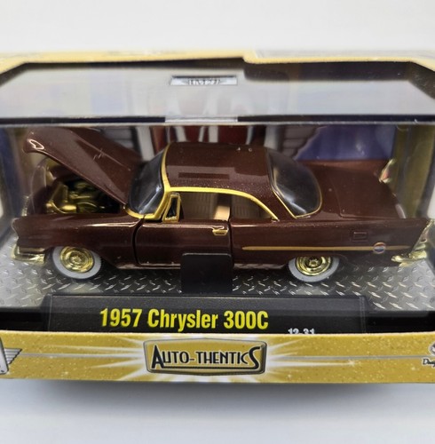 M2 Machines Auto-Thentics Chase R20 12-31 1957 Chrysler 300C Burgundy W/Gold - Picture 2 of 8